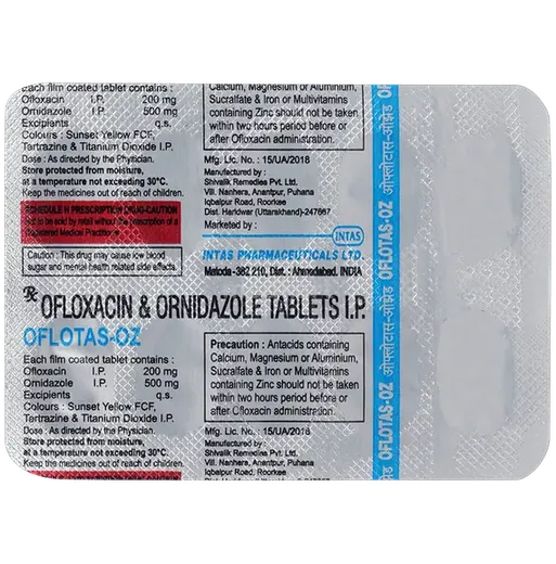 oflotas oz tablet 10's